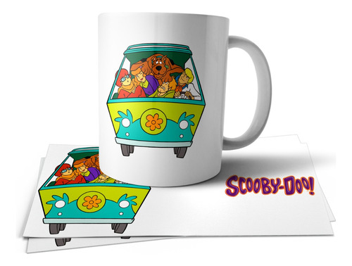 Scooby Doo Retro Todos Juntos Taza Tu Propio Estilo