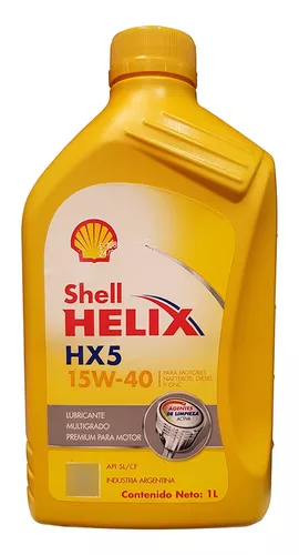 Aceite 15w40 Mineral Shell Helix Hx5 Motores Nafta Diesel