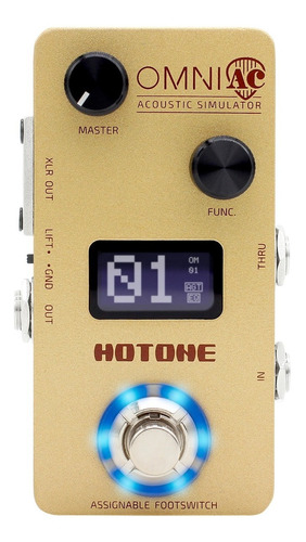 Pedal Simulador Guitarra Acustica Hotone Omni Ac