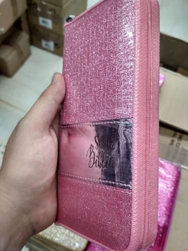 Biblia Ultra Fina, Tipo Agenda, Rvr1960, Cierre, Rosa Diaman