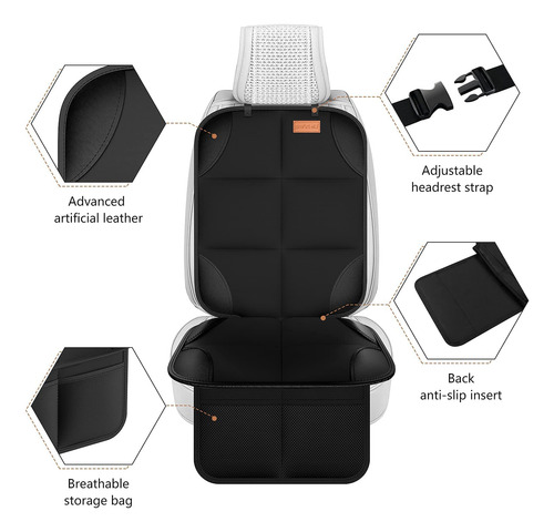 Protector De Asiento De Automóvil Grande Acolchado Antidesli Nombre Del Diseño Un Cojín De Asiento