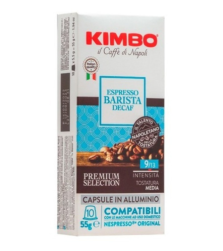 Café Italiano Kimbo Cápsulas Compatibles Nespresso