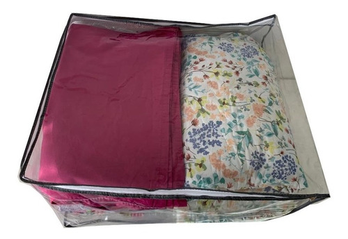 Imagen 3 de 7 de Organizador Guarda Ropa Acolchados Frazada Sábanas Toallones
