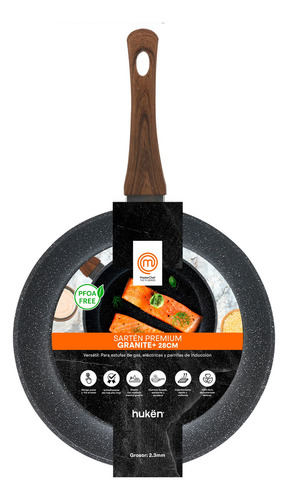 Sartén Premium Granite+ 28cm Masterchef By Hukën Color Granit