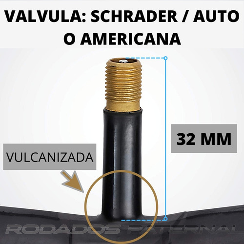 Imagen 3 de 8 de Camara Tripa De Bicicleta Rodado 27.5 Valvula Auto Schrader