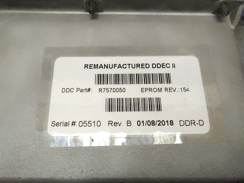Modulo Cumins Serie 60 Diésel Detroit R7570050 Ecm Ddcll. (Reacondicionado)