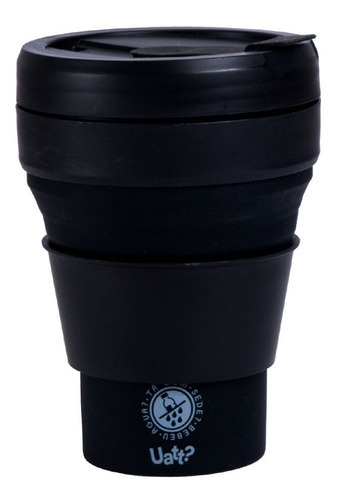Copo Silicone Retrátil Dobrável 375 Ml - Uatt Cor Icone
