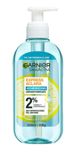 Gel De Limpieza Garnier Aclara Anti Acné 200ml