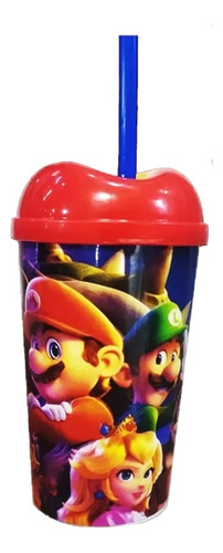 Vaso Pitillo Super Mario Bros X6 Sorpresa Piñata Regalo 