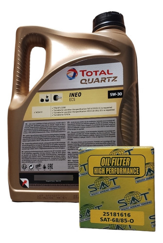 Aceite 5w30 Total +filtro De Aceite Chevrolet Sail