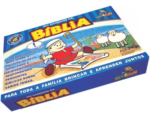 Brinquedo Infantil Jogo De Tabuleiro Cartas Dado Bíblico