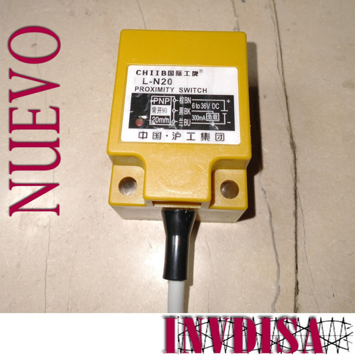 Sensor Inductivo Proximidad Pnp No Ip65 20mm 6-36v