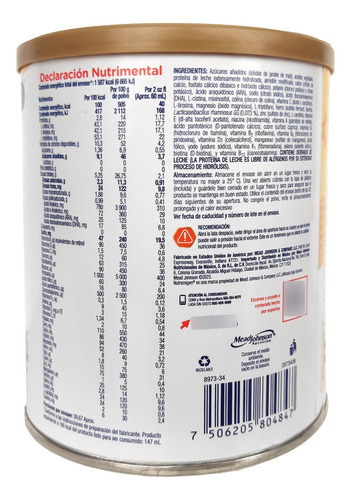 Nutramigen Fórmula Para Bebés Con Probióticos Lata De 357gr
