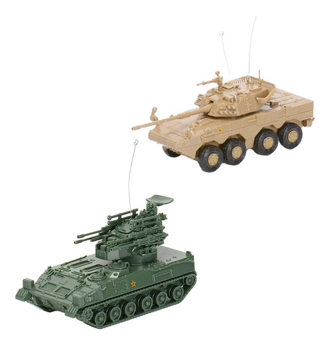 2x Modelo De Tanque 4d A Escala 1:72 Coleccionable Para