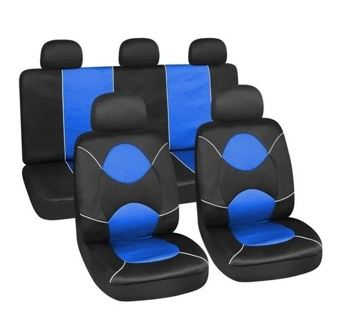 Funda Cubre Asiento Serie Deportiva Azul Motorlife // Ecban