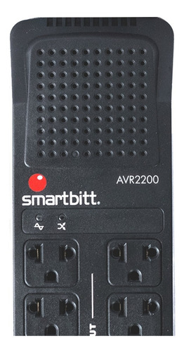 Imagen 5 de 5 de Regulador Voltaje Smartbitt 2200va 1100w 8 Contactos