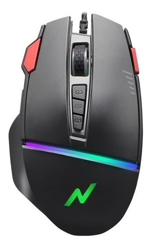 Imagen 1 de 2 de Mouse Gamer Noga Usb 11 Botones Retroiluminado Rgb Pc St-333