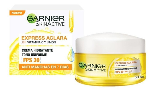 Crema Garnier Skinactive Express Aclara Fps 30  50 Ml