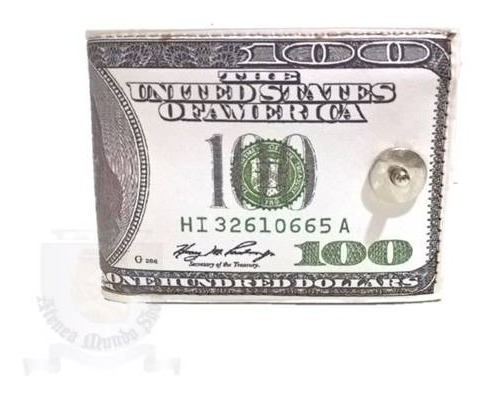 Billetera Diseño Dólar C/broche Hombre Mod.2 Importada
