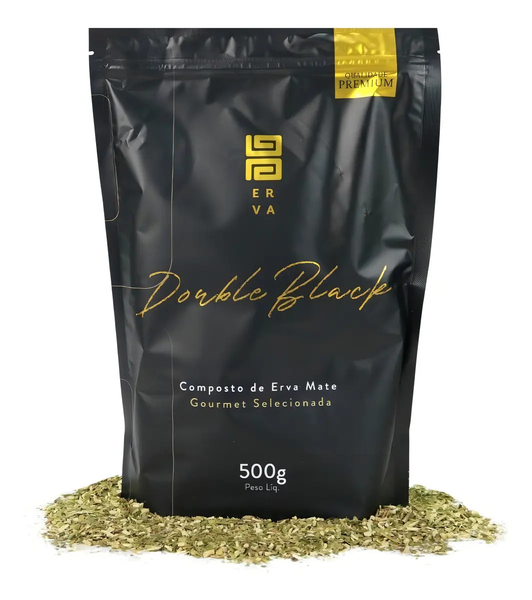Erva Mate Terere Black Sabores 500g- Premium Sabores Double Black