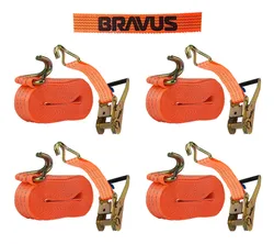 Comprar 4 Catraca 3 Toneladas Com Rabicho 50mm Gancho J Amarração no Mercado Livre