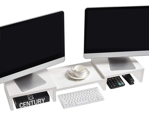 Superjare Soporte Para Monitor Ajustable Laptop Tv Pc Blanco