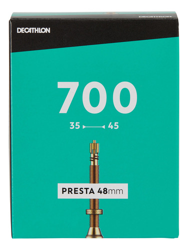 Cámara De Aire De 700 X 35/45 Válvula Presta De 48 Mm Decath