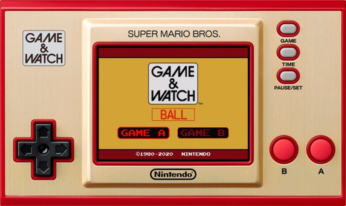 Nintendo Game & Watch Super Mario Bros. color rojo y dorado
