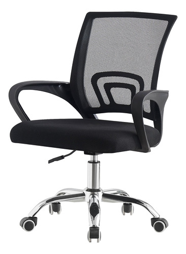 Silla De Oficina Ejecutiva Para Escritorio Ergonómica - Modelo Bilbao Color Negro Marca Styrka