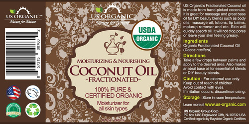 Aceite De Coco Mct Orgánico Fraccionado Us Organic,