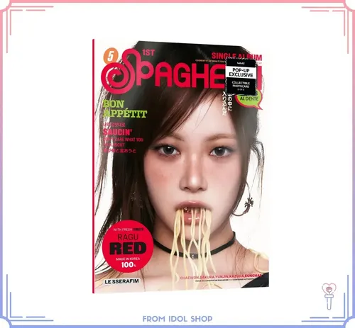 Compatible  Le Sserafim - 1º Álbum Single Spaghetti ( Gcdd