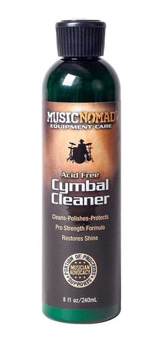 Music Nomad Mn111 Limpiador Platillos Premium Cymbal Cleaner