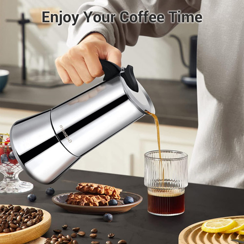 Stovetop Espresso Moka Pots Godmorn Godmorn Silver