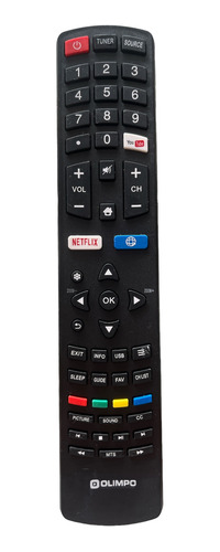 Control Remoto Compatible Con Tv Olimpo Smart Rc311s 