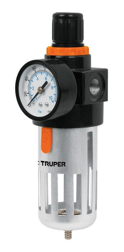 Imagen 1 de 7 de Filtro Regulador Presion De Aire Manometro 1/4 Truper