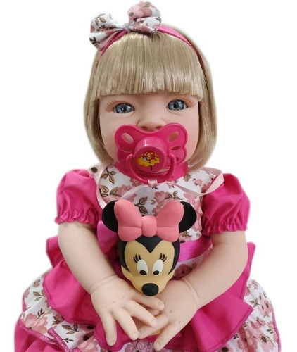 Imagem 4 de 6 de 2 Bebê Reborn Loira + Morena + Acessórios+ Bolsa Maternidade