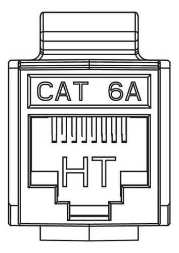 Jack Rj45 Cat 6a Hellermann Tyton