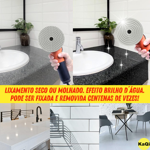 20 Lixas 4 Pol.100mm Diamantada Discos Grão Granito Mármore