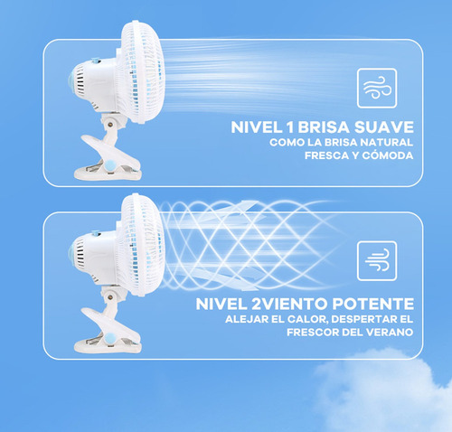 Apply To Ventilador De Escritorio De Pinza 2 Velocidade