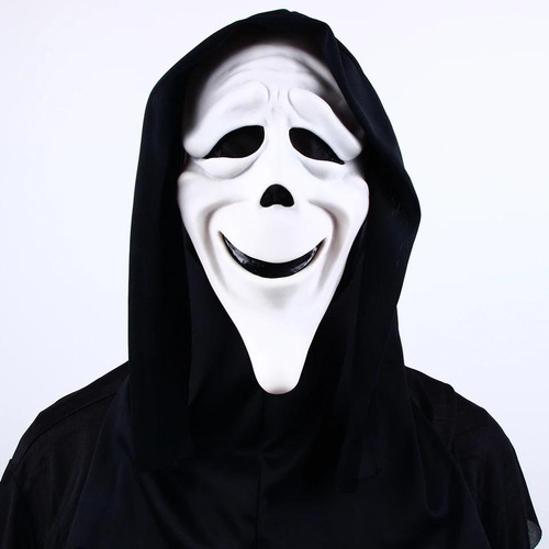 Máscara Cosplay Halloween Ghostface Scream Killer Panico Cor Preto