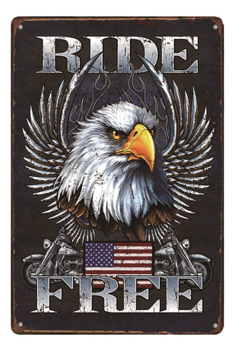 Legend Ride Free American Cald Eagle Usa Flag Distress Look