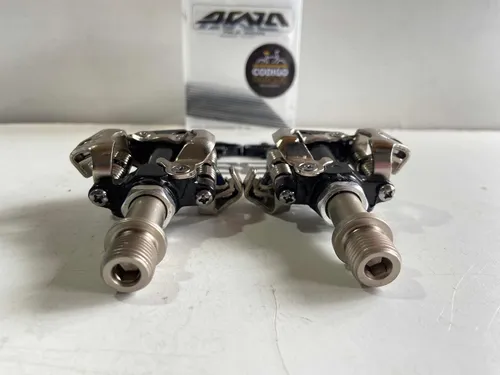 Pedales Automáticos Mtb Awa Con Traba Ruleman C-912
