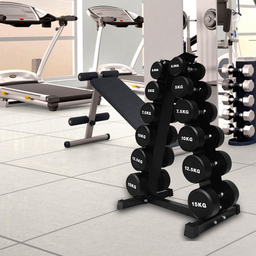Estante Triangular Para Mancuernas Fitness Duradero