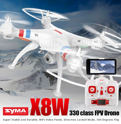 Drone Quadricoptero Syma X8w Fpv Tiemporeal Wifi Somostienda