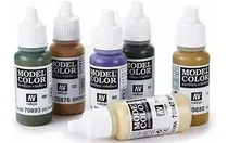 Comprar Combo Vallejo 6 Colores Set Para Pintar Maquetas Modelismo
