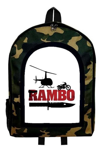 Mochila Camuflada Rambo Modelo 28