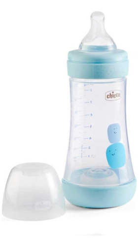 Mamadera Perfect 5 240ml Celeste 2m+ Chicco Casa Superbland