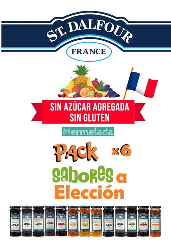 Mermelada 100% Fruta - Sin Azúcar - Pack X6 Sabor A Elección