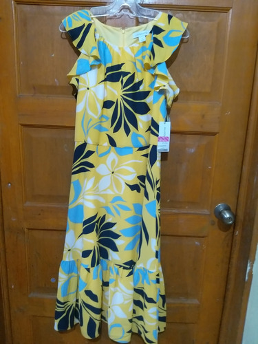 Vestido Amarillo Liz Claiborne 