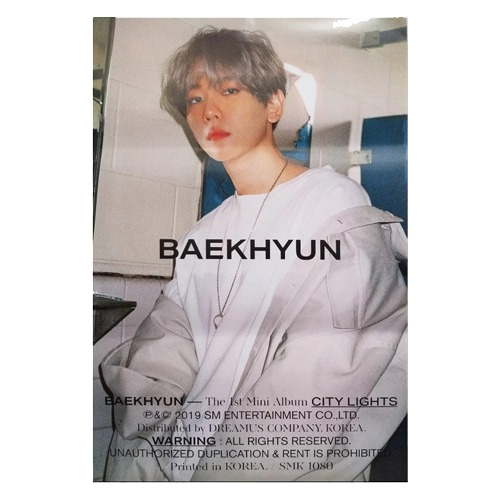 Poster Original - Baekhyun 1st Mini Album City Lights Kpop